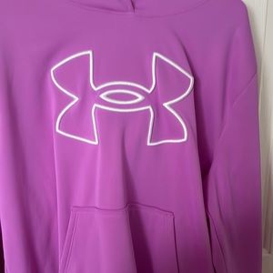 Under Amour purple hoodie, Size XL, large pocket, long sleeves